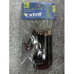 Komplet kluczy imbusowych Extol Craft 8 części 2-10mm